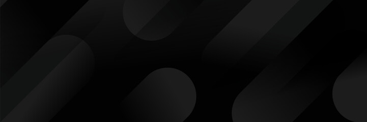 abstract dark background featuring a soft black gradient and geometric shapes.
