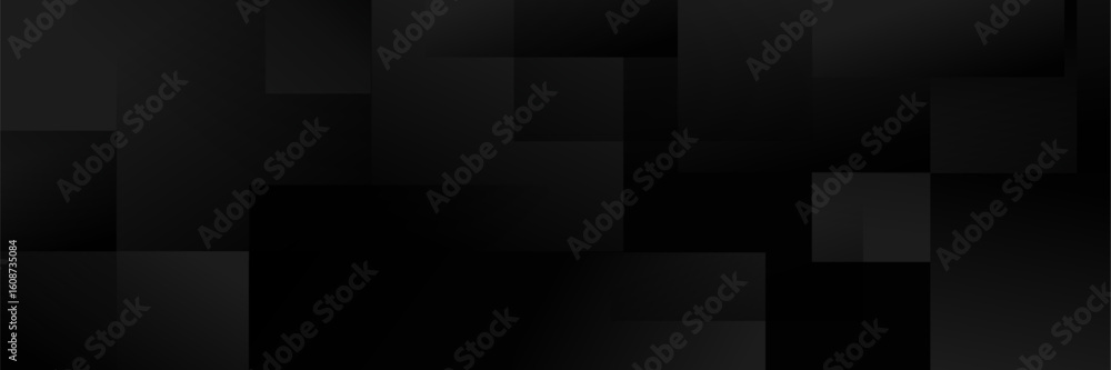 Poster abstract dark background featuring a soft black gradient and geometric shapes.