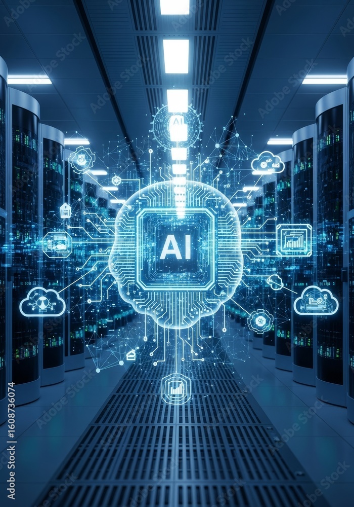 Poster ai mind network: modern data center cloud networking - ai-powered data center, cloud networking, inn