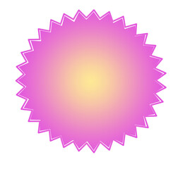 gradient color discount badge stock illustration on white background