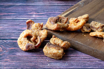 Hungarian food - pork cracklings