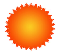 gradient color discount badge stock illustration on white background