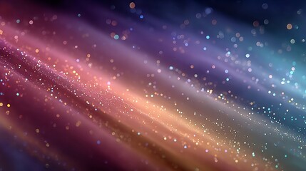 Obraz premium An abstract background with colorful, blurry lights, and bokeh effects forming diagonal streaks