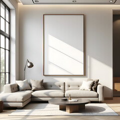 Modern living room interior design with sofa art and decor for home inspiration ideas