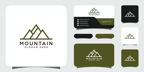 mountain logo vector design template