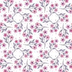 Pink-purple fabric, fabric pattern, pink bouquet, connected, women's shoulder cloth,seamless