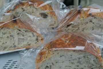 homemade bread in bakery