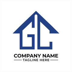 Creative GC Logo Design Representing Home Construction and Real Estate Businesses with a Modern and Professional Aesthetic