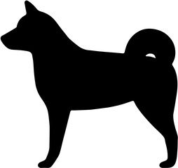dog silhouette vector