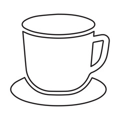 Coffee cup line icon