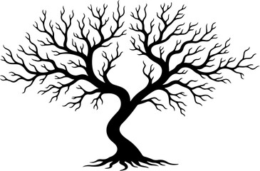 Obraz premium Mystic Tree Silhouette Collection