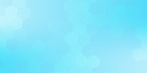 Abstract medical background with hexagons shape pattern. Concepts and ideas for healthcare technology, innovation medicine, health, science and research