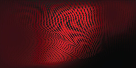 Grunge halftone gradient background. Faded grit noise texture. red and black sand wallpaper. Retro pixel background. Anime or manga style comic overlay. Vector graphic design textured template.