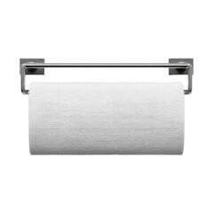 Minimalist Bathroom Wall Holder with White Paper Roll