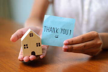 Gratitude and new beginnings celebrating home ownership with a thank you note