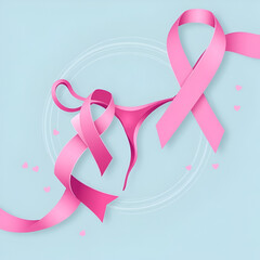 Uterine Cancer Awareness month. background, banner, card, poster, template. Vector illustration.