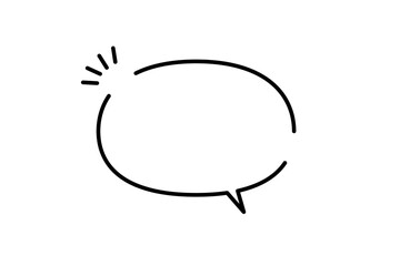 手書き風のシンプルで可愛い吹き出し