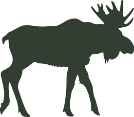 Abstract geometric silhouette shape in black isolated on white background