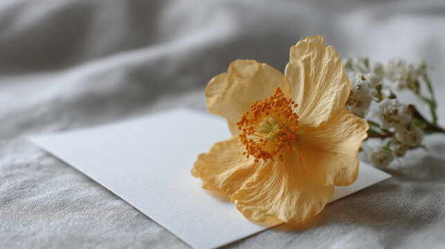 heartfelt thank you note set against soft diffused light background creating cozy ambiance