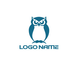 Minimalist Owl Bird Logo Design