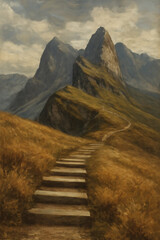 stairway to the mountains