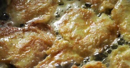 Making Korean traditional food, pancake, Jeon, Pollack, Perilla leaf