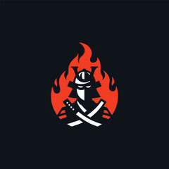 Samurai fire logo