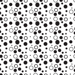abstract fill and outline dot pattern.