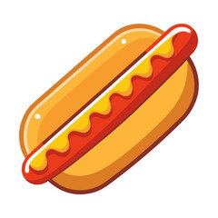 hot dog vector illustration
