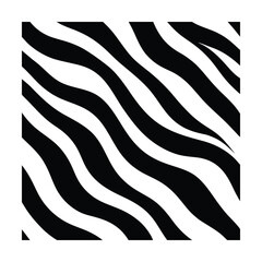 Bold Zebra Stripes Seamless Pattern in Black and White