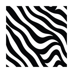 Fototapeta premium Bold Zebra Stripes Seamless Pattern in Black and White