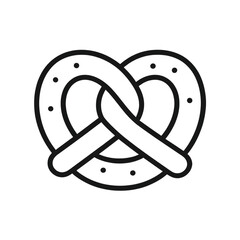 Oktoberfest pretzel icon transparent background