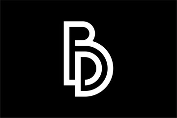 BD Letter Monogram Connect Logo