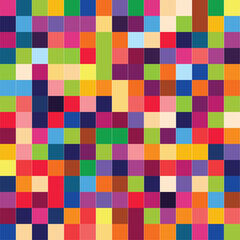 a pixelated color grid pattern