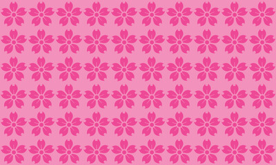 pink seamless pattern with sakura flowers