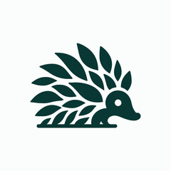 Leaf Hedgehog Logo © Fajarhidayah11