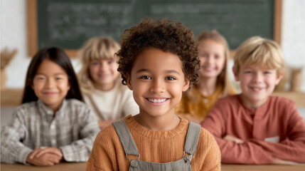 Back to School : Interactive learning experience for kids classroom bright mood