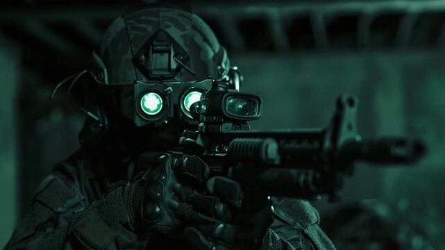 special forces night operation night vision goggles 4K Videos 
