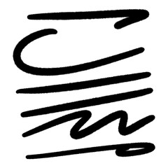 Black ink pen and paintbrush illustration in black and white style for office or art design