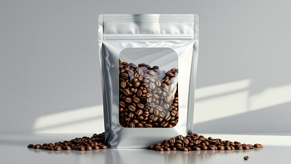 coffee beans on a white background