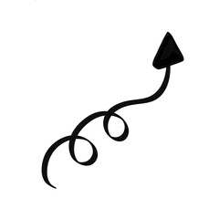 Arrow vector illustration on white background showing decorative icon design