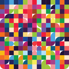 a pixelated color grid pattern
