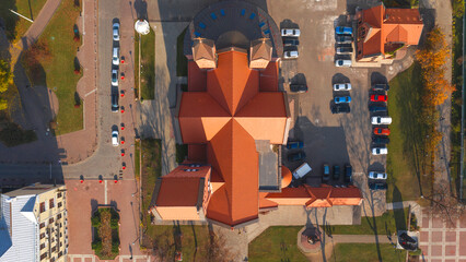 Catholic Church of Saints Simon and Helena in Minsk. Belarus