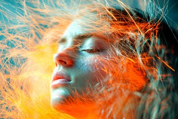 Scientific study. Clinical condition. Metaphorical eczema perceptions of a long-lasting. Environmental health. Public health. Chronic disorder - eczema: abstract image of individual statu.