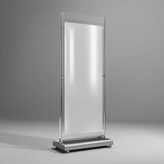 Event standee mockup with clear space for branding, tailored for special event promotions and marketing.