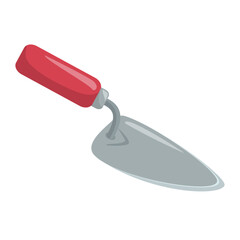 Construction trowel clip art, masonry trowel vector, construction hand tool illustration