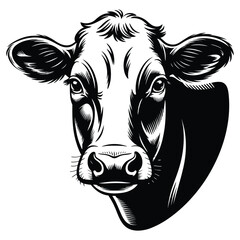 portrait of a cow
