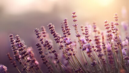 Gentle lavender fades into warm white, creating a subtle and peaceful background effect.