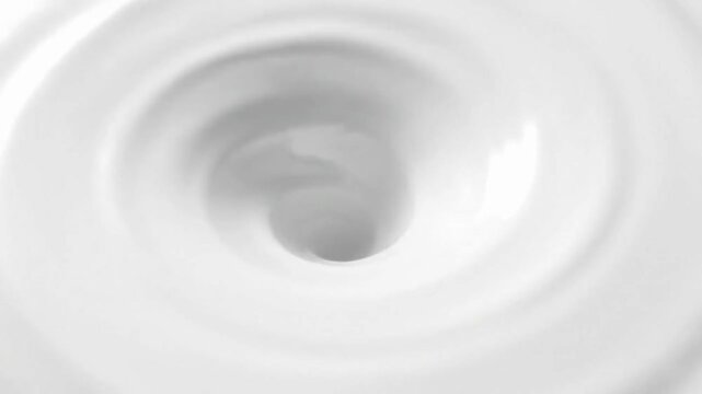 Whirl of Cream: A close-up shot of swirling cream, an ode to smoothness and texture in a minimalistic arrangement