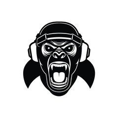 gorilla heat vector silhouette